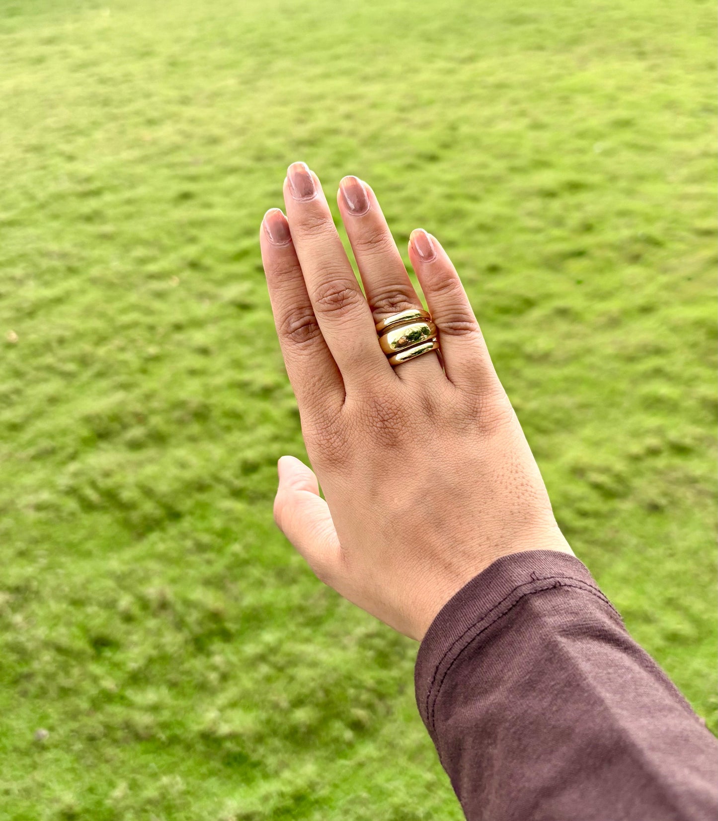 Gold Dome Stackable Ring