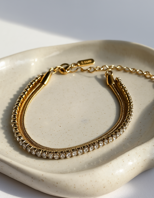 Dual Layer Glam Bracelet