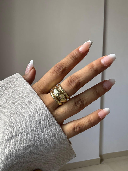 Gold Dome Stackable Ring