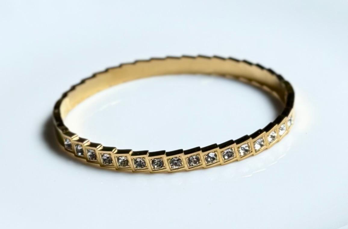 Luxe Square Crystal Bangle