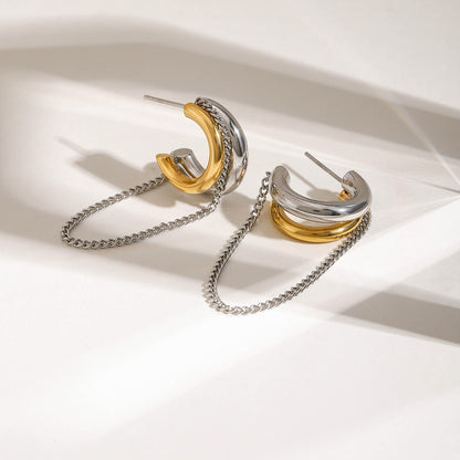 Casual Modern Style Commute Earrings