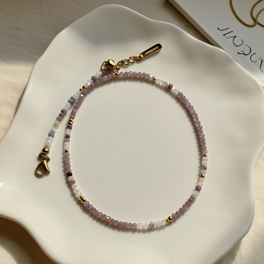 Lilac Beaded Everyday Necklace