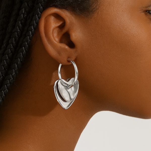 Casual Simple Style Commute Heart Shape Earrings