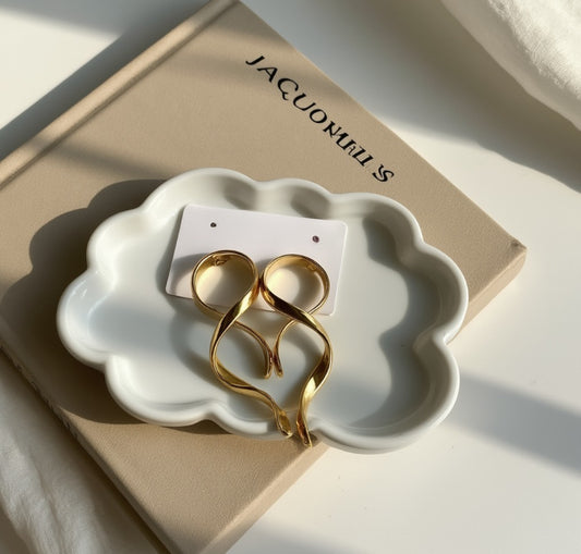 Twist Loop Statement Earrings