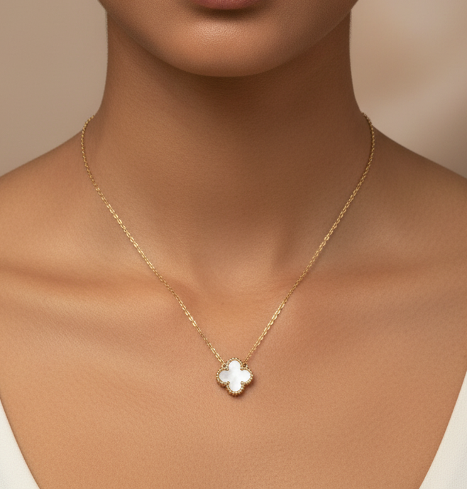 White Clover Necklace