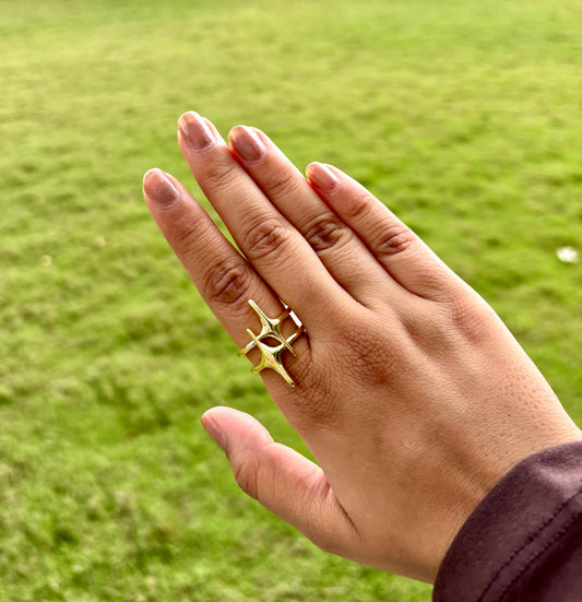 Gold Starbloom Ring