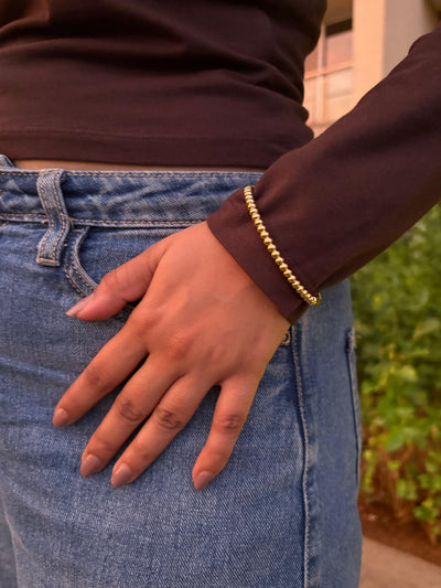The Golden Bead cuff Bracelet