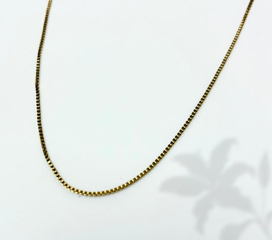 Mini Box Chain Necklace