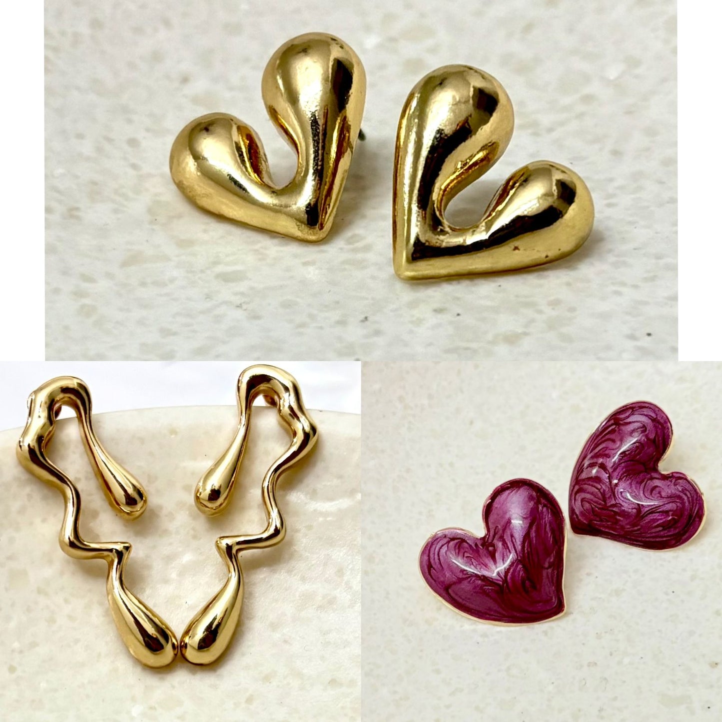 Artistic 3 Combo Hoops Earrings