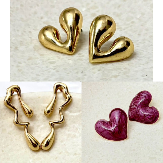 Artistic 3 Combo Hoops Earrings