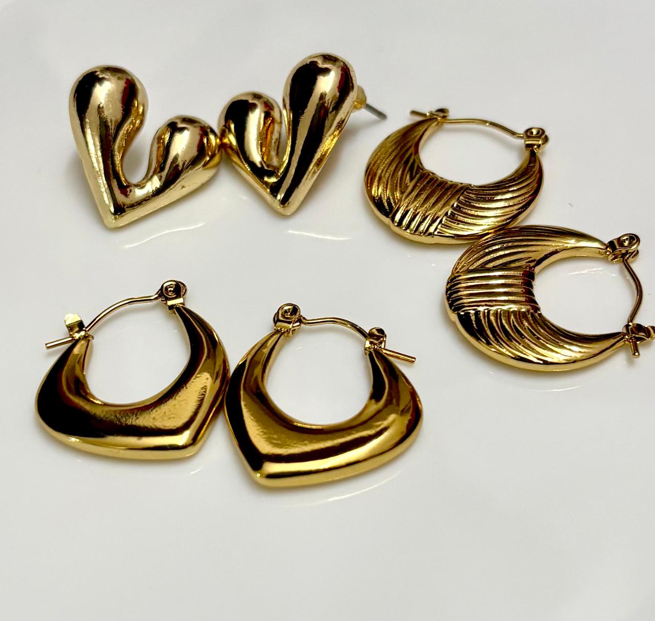 Luxe Statement 3 Combo Hoops earrings