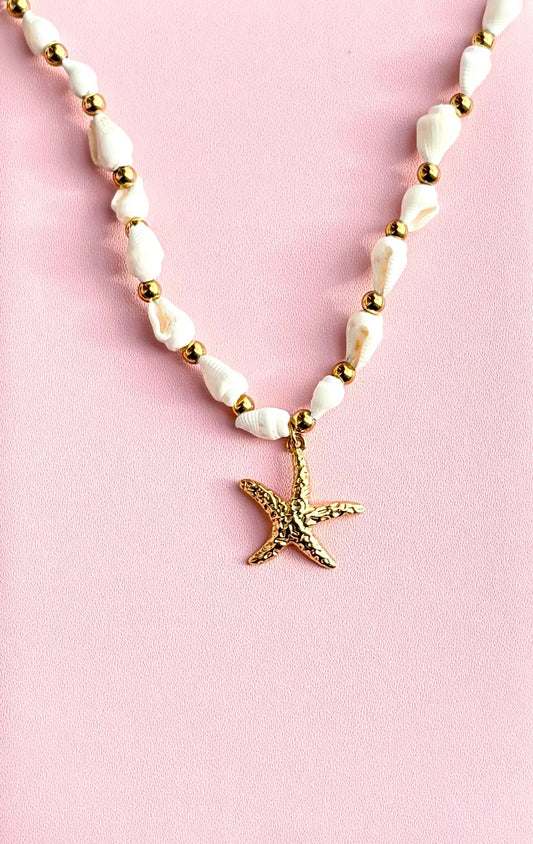 Starfish Charm Shell Necklace