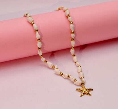 Starfish Charm Shell Necklace
