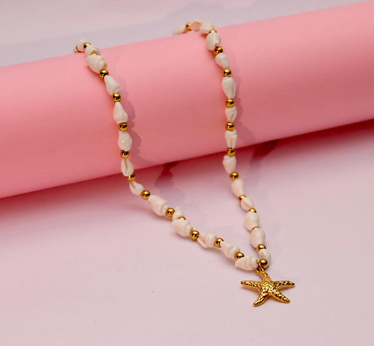 Starfish Charm Shell Necklace