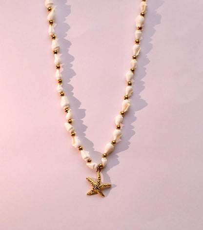 Starfish Charm Shell Necklace
