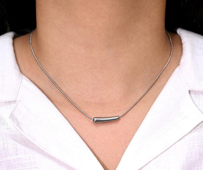 Sleek Bar Pendant Necklace