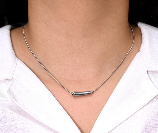 Sleek Bar Pendant Necklace