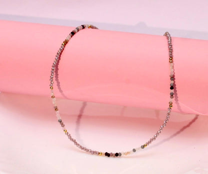 Lilac Beaded Everyday Necklace