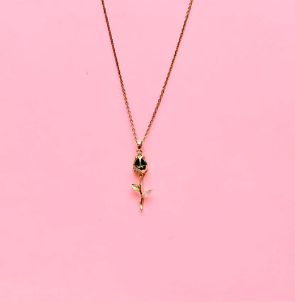 "Dewdrop Rose" Gold Necklace